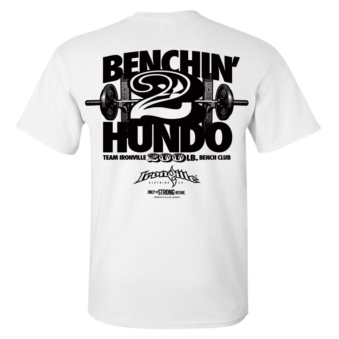 200 Pound Ironville T-Shirt Bench Club | Press Clothing 