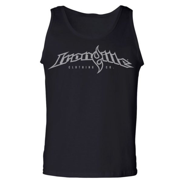 Ironville Tank Top Full Horizontal Logo Front Black