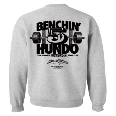 500 Bench Press Club Sweatshirt Sport Gray