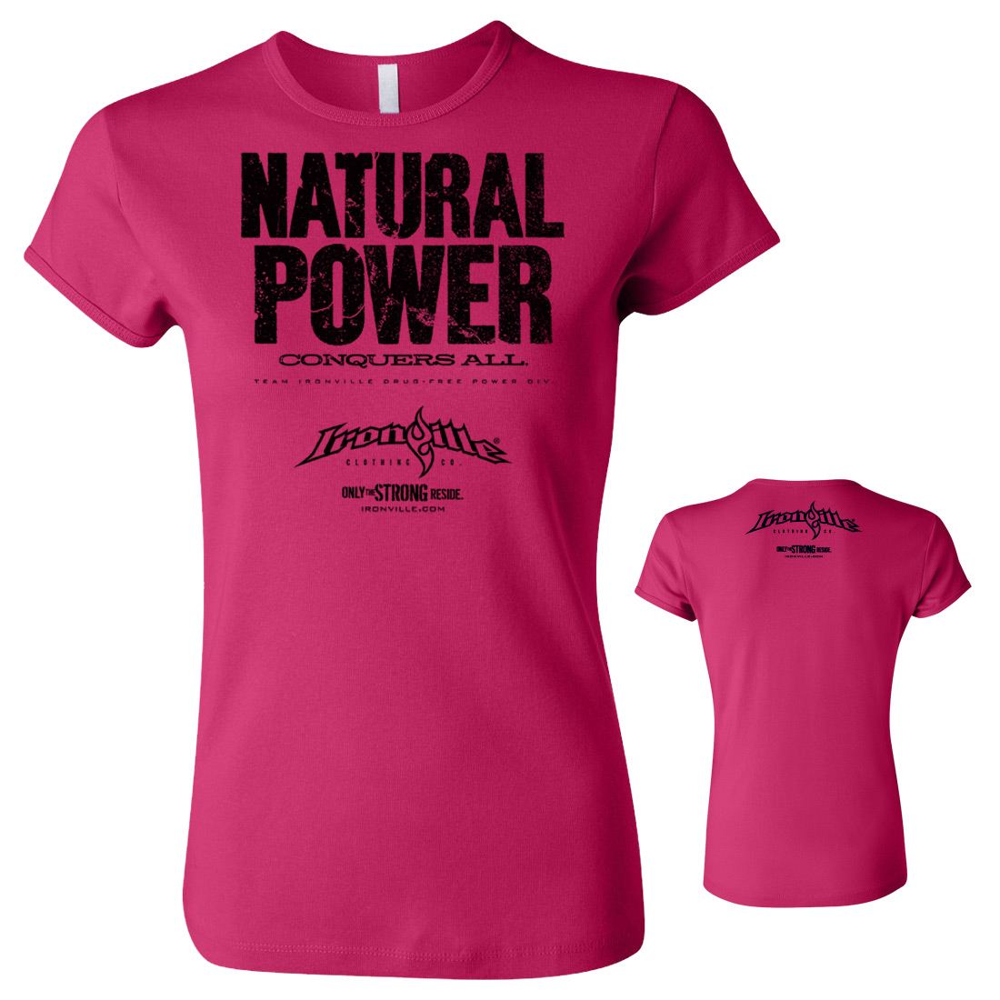 Natural Power, Womens Fitness T-Shirt