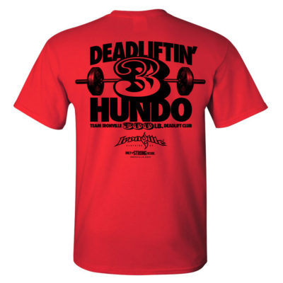 300 Deadlift Club T Shirt Red
