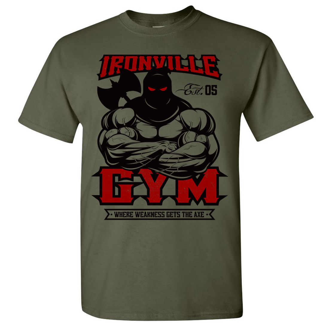 Ironville Gym Executioner Axe Powerlifting T-Shirt | Ironville Clothing