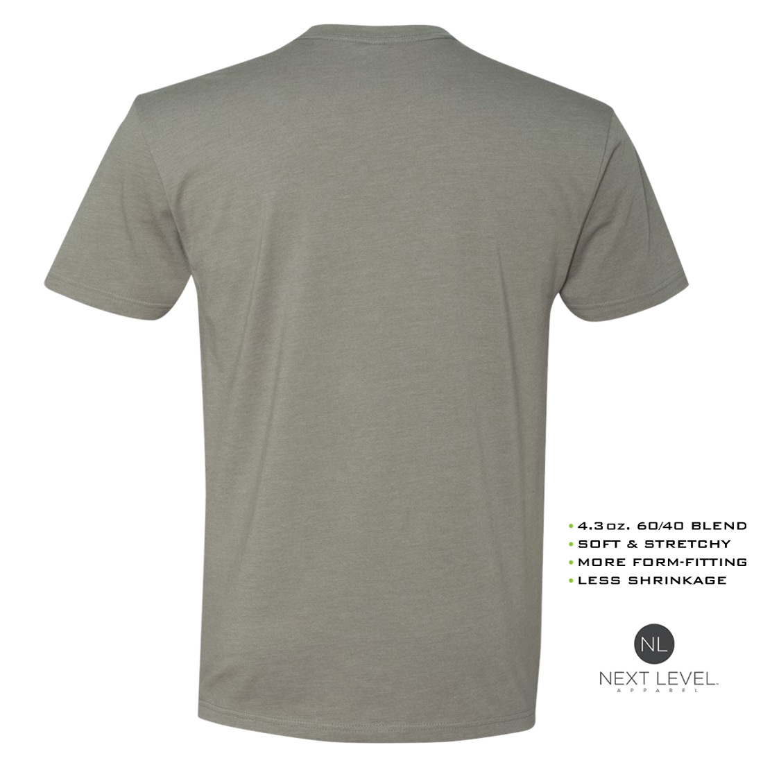 Next Level  Logo T-Shirt - Grey – Hammer Rods
