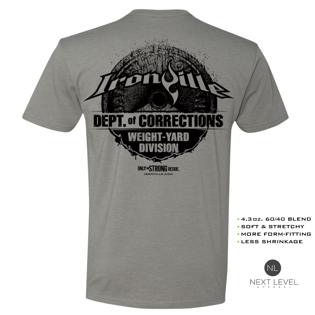Department of Corrections Prison Soft Blend Fitted T-Shirt | Ironville ...