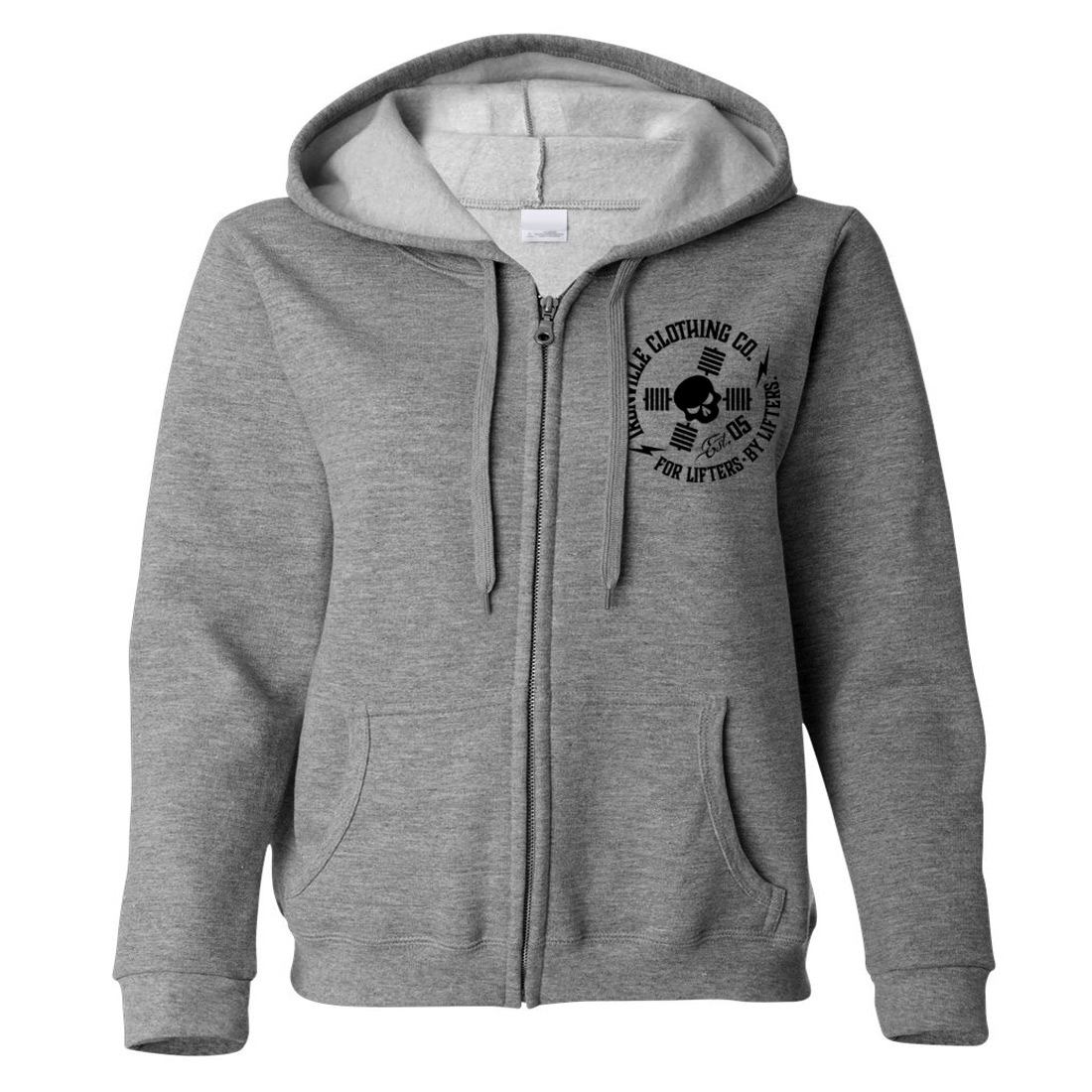 Ironville | Womens Weightlifting Zipper Hoodie | Ironville Clothing ...