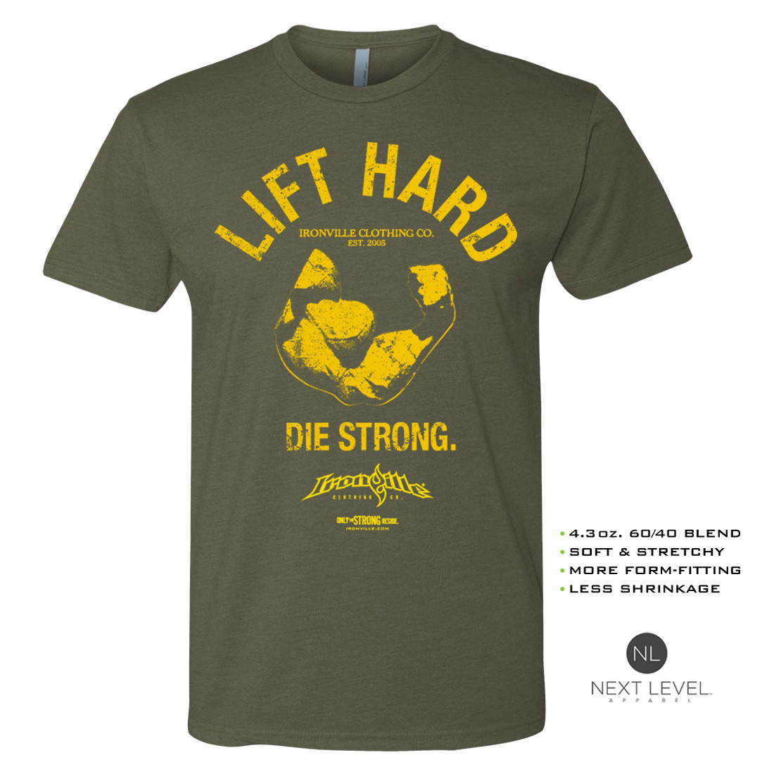 Outlaw Skull | Powerlifting T-Shirt | Ironville Clothing